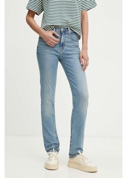 Levi&apos;s jeansy 724 HIGH RISE STRAIGHT damskie kolor niebieski 18883 ze sklepu ANSWEAR.com w kategorii Jeansy damskie - zdjęcie 174035453