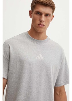 adidas t-shirt bawełniany All SZN męski kolor szary melanżowy IY4138 ze sklepu ANSWEAR.com w kategorii T-shirty męskie - zdjęcie 174035700