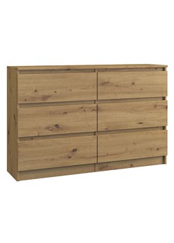 Szeroka Komoda Dąb Artisan E8-N37 ze sklepu Edinos.pl w kategorii Komody - zdjęcie 174036660
