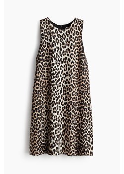 H & M - Trapezowa sukienka mini - Brązowy ze sklepu H&M w kategorii Sukienki - zdjęcie 174036934