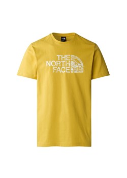 Koszulka The North Face Woodcut Dome 0A87NXQOA1 - żółta ze sklepu streetstyle24.pl w kategorii T-shirty męskie - zdjęcie 174039081