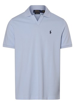 Polo Ralph Lauren Męska koszulka polo - klasyczny krój Mężczyźni Bawełna jasnoniebieski jednolity ze sklepu vangraaf w kategorii T-shirty męskie - zdjęcie 174039713