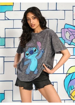 Sinsay - Koszulka Stitch - szary ze sklepu Sinsay w kategorii Bluzki damskie - zdjęcie 174041053