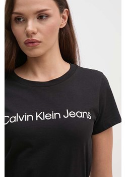 Calvin Klein Jeans t-shirt bawełniany 2-pack damski kolor czarny J20J220161 ze sklepu ANSWEAR.com w kategorii Bluzki damskie - zdjęcie 174041334