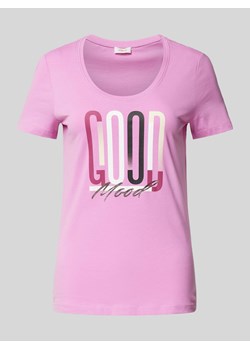 T-shirt z nadrukiem ze sloganem ze sklepu Peek&Cloppenburg  w kategorii Bluzki damskie - zdjęcie 174042671