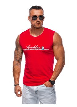 Bokserka męska z nadrukiem 1969S - czerwona ze sklepu Edoti w kategorii T-shirty męskie - zdjęcie 174044061