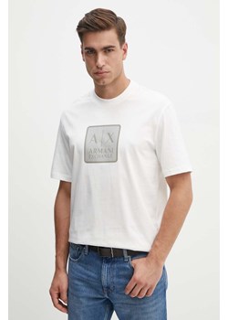 Armani Exchange t-shirt bawełniany męski kolor biały z nadrukiem 6DZTHB ZJ9JZ ze sklepu ANSWEAR.com w kategorii T-shirty męskie - zdjęcie 174045344