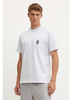 adidas Originals t-shirt bawełniany męski kolor szary melanżowy IZ2552 ze sklepu ANSWEAR.com w kategorii T-shirty męskie - zdjęcie 174045374