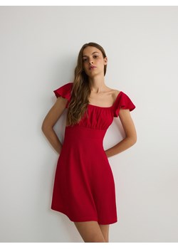 Reserved - Sukienka mini z falbanami - czerwony ze sklepu Reserved w kategorii Sukienki - zdjęcie 174046764