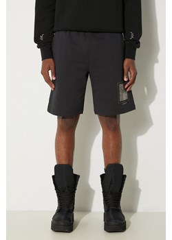 A-COLD-WALL* szorty bawełniane Foil Grid Sweat Shorts kolor czarny ACWMB132.-BLACK ze sklepu PRM w kategorii Spodenki męskie - zdjęcie 174047372