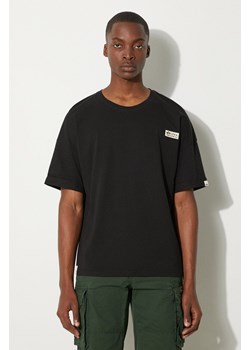 Alpha Industries t-shirt bawełniany kolor czarny gładki 118532.649-CZARNY ze sklepu PRM w kategorii T-shirty męskie - zdjęcie 174047404