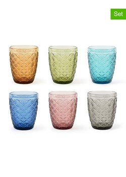 Trendy Kitchen by EXCÉLSA Szklanki (6 szt.) &quot;Ginkgo&quot; w różnych kolorach - 300 ml ze sklepu Limango Polska w kategorii Szklanki - zdjęcie 174048363