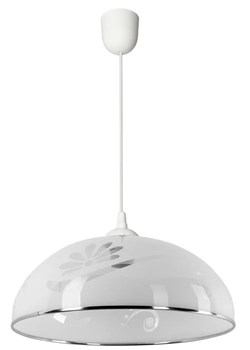 Biała kuchenna lampa wisząca z wzorem - EX783-Campis ze sklepu Edinos.pl w kategorii Lampy wiszące - zdjęcie 174049621