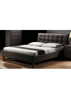 Łóżko pikowane Nixin 160x200 - czarne ze sklepu Edinos.pl w kategorii Łóżka i materace - zdjęcie 174049932