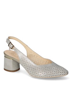 Sandały Sala 9842/1071 Srebrne zamsz ze sklepu Arturo-obuwie w kategorii Sandały damskie - zdjęcie 174051054