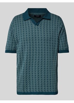 Koszulka polo z prążkowanymi wykończeniami ze sklepu Peek&Cloppenburg  w kategorii T-shirty męskie - zdjęcie 174052491