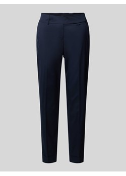 Spodnie materiałowe o kroju slim fit w kant ze sklepu Peek&Cloppenburg  w kategorii Spodnie damskie - zdjęcie 174052711