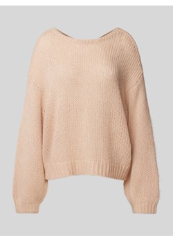 Sweter z dzianiny z obniżonymi ramionami model ‘Fobain’ ze sklepu Peek&Cloppenburg  w kategorii Swetry damskie - zdjęcie 174052950