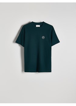 Reserved - T-shirt regular z nadrukiem - ciemnozielony ze sklepu Reserved w kategorii T-shirty męskie - zdjęcie 174054130