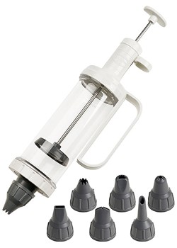 Dr. Oetker Strzykawka w kolorze biało-szarym do dekoracji - 200 ml ze sklepu Limango Polska w kategorii Akcesoria do pieczenia - zdjęcie 174055352