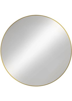Złote Okrągłe Lustro W Stylu Nowoczesnym G0-N19 ze sklepu Edinos.pl w kategorii Lustra - zdjęcie 174056451