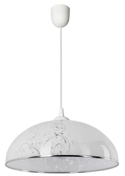 Biała lampa wisząca do jadalni - S737-Ankona ze sklepu Edinos.pl w kategorii Lampy wiszące - zdjęcie 174056572