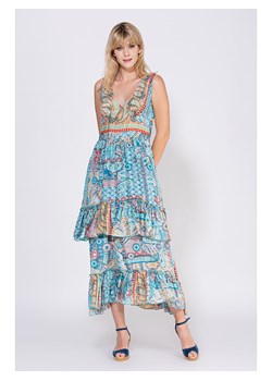 Peace &amp; Love Sukienka w kolorze beżowo-turkusowym ze sklepu Limango Polska w kategorii Sukienki - zdjęcie 174056614