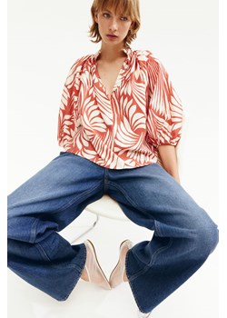 H & M - Bluzka z baloniastym rękawem - Beżowy ze sklepu H&M w kategorii Bluzki damskie - zdjęcie 174056774