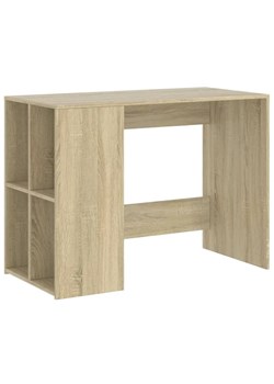 Biurko z regałem w kolorze dębu sonoma P0-C77 ze sklepu Edinos.pl w kategorii Dom - zdjęcie 174057643