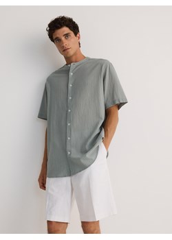 Reserved - Koszula comfort ze stójką - jasnozielony ze sklepu Reserved w kategorii Koszule męskie - zdjęcie 174059010