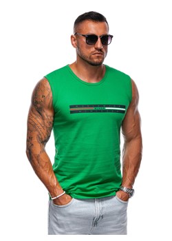Bokserka męska z nadrukiem 1956S - zielona ze sklepu Edoti w kategorii T-shirty męskie - zdjęcie 174060564