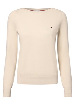 Tommy Hilfiger Sweter damski Kobiety Bawełna écru jednolity ze sklepu vangraaf w kategorii Swetry damskie - zdjęcie 174061091