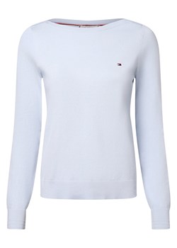 Tommy Hilfiger Sweter damski Kobiety Bawełna jasnoniebieski jednolity ze sklepu vangraaf w kategorii Swetry damskie - zdjęcie 174061092