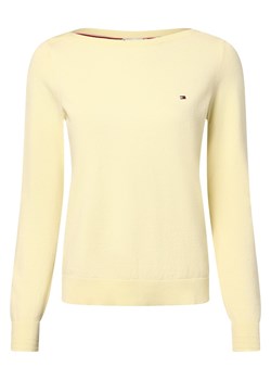 Tommy Hilfiger Sweter damski Kobiety Bawełna cytrynowy jednolity ze sklepu vangraaf w kategorii Swetry damskie - zdjęcie 174061093