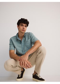 Reserved - Koszula comfort fit z lyocellu - jasnoturkusowy ze sklepu Reserved w kategorii Koszule męskie - zdjęcie 174062400