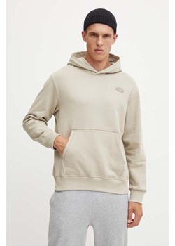 The North Face bluza bawełniana Natural Dye Hoodie męska kolor beżowy z kapturem z nadrukiem NF0A89CV9OX1 ze sklepu ANSWEAR.com w kategorii Bluzy męskie - zdjęcie 174062864