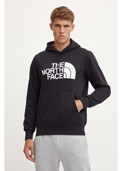 The North Face bluza Easy Hoodie męska kolor czarny z kapturem z nadrukiem NF0A89FFJK31 ze sklepu ANSWEAR.com w kategorii Bluzy męskie - zdjęcie 174062920