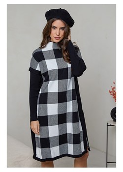 Soft Cashmere Sukienka w kolorze czarno-białym ze sklepu Limango Polska w kategorii Sukienki - zdjęcie 174066943