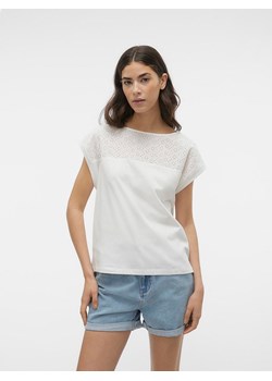 Vero Moda Koszulka w kolorze białym ze sklepu Limango Polska w kategorii Bluzki damskie - zdjęcie 174068904