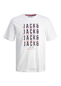 Jack &amp; Jones Koszulka &quot;Delvin&quot; w kolorze białym ze sklepu Limango Polska w kategorii T-shirty męskie - zdjęcie 174069182