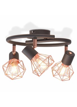 Okrągła lampa sufitowa LED w stylu industrialnym - EX34 N2-C07 ze sklepu Edinos.pl w kategorii Lampy sufitowe - zdjęcie 174070933