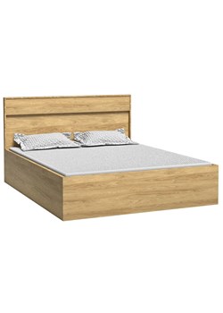 Podwójne łóżko 160x200 hikora naturalna - Acorus 11X ze sklepu Edinos.pl w kategorii Łóżka i materace - zdjęcie 174071080