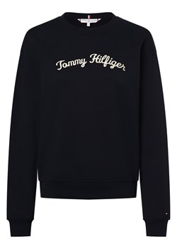 Tommy Hilfiger Bluza damska Kobiety Bawełna granatowy jednolity ze sklepu vangraaf w kategorii Bluzy damskie - zdjęcie 174072461