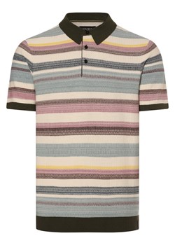 Scotch & Soda Męska koszulka polo Mężczyźni Bawełna écru w paski ze sklepu vangraaf w kategorii T-shirty męskie - zdjęcie 174072482