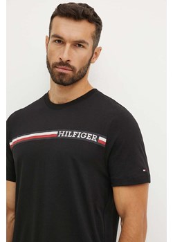 Tommy Hilfiger t-shirt bawełniany męski kolor czarny z nadrukiem MW0MW36739 ze sklepu ANSWEAR.com w kategorii T-shirty męskie - zdjęcie 174073140