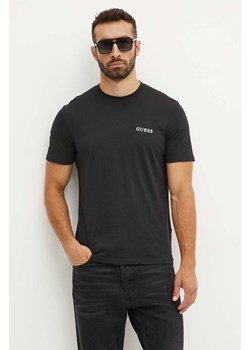 Guess t-shirt bawełniany 3-pack męski kolor czarny z nadrukiem U4YG52 KCAM1 ze sklepu ANSWEAR.com w kategorii T-shirty męskie - zdjęcie 174073162