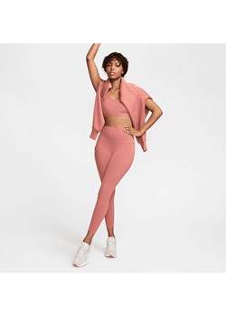Damskie legginsy 7/8 z wysokim stanem i kieszeniami zapewniające średnie wsparcie Nike Universa - Różowy ze sklepu Nike poland w kategorii Spodnie damskie - zdjęcie 174073332