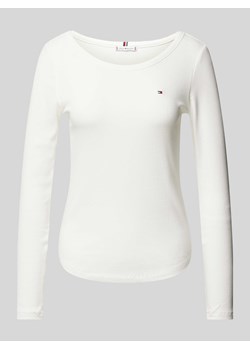 Bluzka z długim rękawem i prążkowaniem ze sklepu Peek&Cloppenburg  w kategorii Bluzki damskie - zdjęcie 174073901