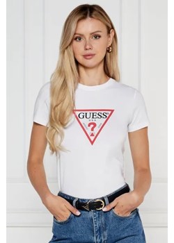 Guess Jeans T-shirt ICONIC | Slim Fit ze sklepu Gomez Fashion Store w kategorii Bluzki damskie - zdjęcie 174075790