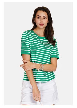 ASSUILI Koszulka w kolorze zielono-białym ze sklepu Limango Polska w kategorii Bluzki damskie - zdjęcie 174075922